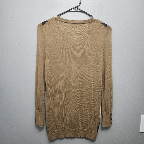 J.crew women's merino wool pullover sweater size M tan(FLAW) - Picture 4 of 7